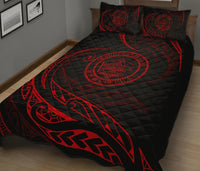 Palau Quilt Bed Set - Red - Frida Style - Polynesian Pride