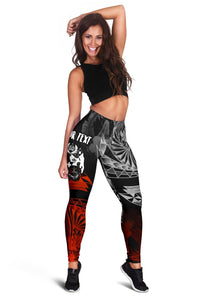 Tonga Polynesian Personalised Leggings - Vintage Polynesian Style - Polynesian Pride