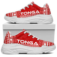 Tonga Chunky Sneakers - Polynesian Chief Flag Version - Polynesian Pride