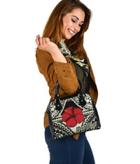 Personalised - Hawaii Hibiscus Culture Polynesian Shoulder Handbag - Polynesian Pride