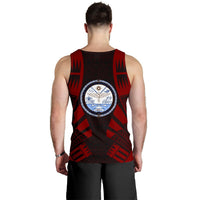 Marshall Islands Men Tank Top - Polynesian Tattoo Red - Polynesian Pride