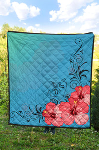 Hibiscus Flower Premium Quilt - Polynesian Pride