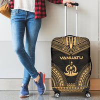 Vanuatu Polynesian Chief Luggage Cover - Gold Version - Polynesian Pride