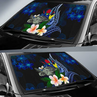 Cook Islands Polynesian Sun Shades - Turtle With Plumeria Flowers - Polynesian Pride