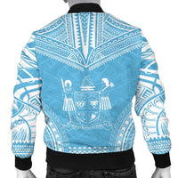 Fiji Flag Polynesian Chief Men's Bomber Jacket - Polynesian Pride