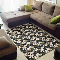 Tropical Toucans Hibiscus Palm Leaves Rug - Polynesian Pride