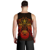 American Samoa Polynesian Men's Tank Top - Red Turtle Manta Ray - Polynesian Pride