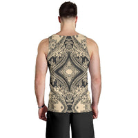 Polynesian Plumeria Mix Gray Hawaii Men's Tank Top - Polynesian Pride