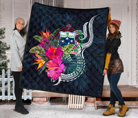 Samoa Polynesian Premium Quilt - Tropical Flowers - Polynesian Pride
