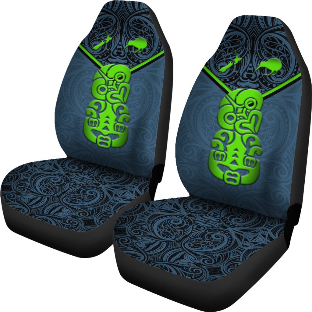 New Zealand Maori Rugby Car Seat Covers Pride Version - Navy Universal Fit Navy - Polynesian Pride