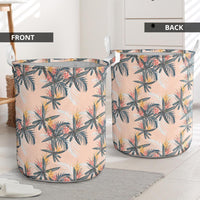 Tropical Pattern Pink Hawaii Laundry Basket AH - Polynesian Pride