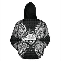 Federated States of Micronesian ll Over Hoodie Map Black - Polynesian Pride