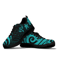 Kosrae Micronesian Sneakers - Turquoise Tentacle Turtle - Polynesian Pride