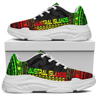 Austral Islands Chunky Sneakers - Polynesian Chief Reggae Version - Polynesian Pride
