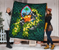 Guam Polynesian Premium Quilt - Ti Leaf Lei Turtle - Polynesian Pride