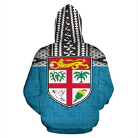 Fiji Tapa Custom Hoodie Style - Polynesian Pride