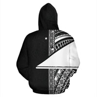 Tokelau Polynesian Hoodie Custom Hoodie White Line - Polynesian Pride