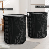 Hawaii Kakau Gray Polynesian Laundry Basket AH - Polynesian Pride