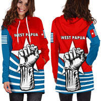 Free West Papua Women Hoodie Dress - Polynesian Pride