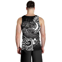 Pohnpei Men's Tank Top - White Shark Polynesian Tattoo - Polynesian Pride
