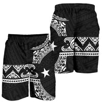 Federated States Of Micronesia Polynesian All Over Print Men's Short - Black Version - Polynesian Pride