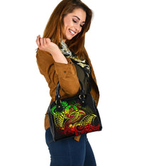 Tahiti Shoulder Handbag - Reggae Shark Polynesian Tattoo - Polynesian Pride