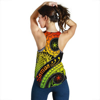 Samoa Personalised Women's Racerback Tank - Samoa Polynesian Decorative Patterns - Polynesian Pride