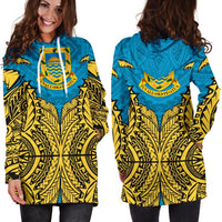 Tuvalu Hoodie Dress - Tuvalu Coat Of Arms Premium - Polynesian Pride