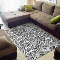 Polynesian Black Color Area Rug - Polynesian Pride