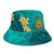 Tuvalu Polynesian Bucket Hat - Manta Ray Ocean - Polynesian Pride