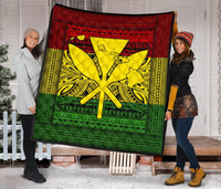 Hawaii Polynesian Kanaka Maoli Premium Quilt - Polynesian Pride