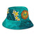 Tahiti Polynesian Bucket Hat - Manta Ray Ocean - Polynesian Pride