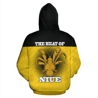 Niue All Over Zip up Hoodie Polynesian Uga - Polynesian Pride