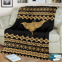 Hawaii Premium Blanket - Polynesian Mantafish Style - Polynesian Pride