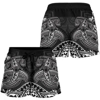 Guam Polynesian Women's Shorts - White Shark Polynesian Tattoo - Polynesian Pride