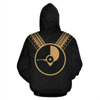 Yap All Over Hoodie Gold Sailor Style - Polynesian Pride