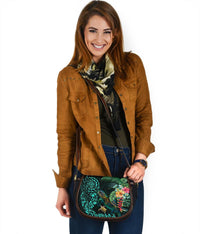 Tiki Polynesian Saddle Bag Turtle Hibiscus - Polynesian Pride