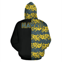 Hawaii Hoodie Turtle Hibiscus The Half - Polynesian Pride