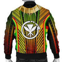Hawaii Polynesian Men's Bomber Jacket - Tribal Ornamental - Polynesian Pride