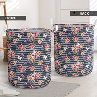 Tropical Butterfly Pink Hawaii Laundry Basket - Polynesian Pride