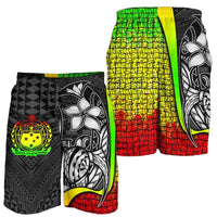 Samoa Polynesian Men's Shorts Reggae - Turtle With Hook - Polynesian Pride