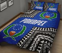 Pohnpei Flag Quilt Bed Set Micronesian Pattern - Polynesian Pride
