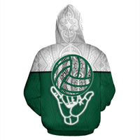 Hawaii ll Over Hoodie Volleyball Shaka - Polynesian Pride