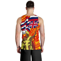 Hawaiian King Defend Mauna Kea Men's Tank Top - Polynesian Pride