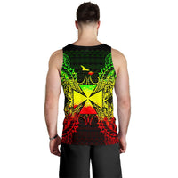 Wallis And Futuna Polynesian Men Tank Top Map Reggae - Polynesian Pride