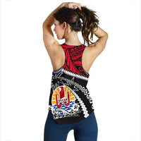 Tahiti French Polynesia Women Racerback Tank - Road To Hometown - Polynesian Pride