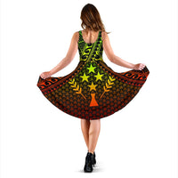 Polynesian Kosrae Midi Dress - Reggae Vintage Polynesian Patterns - Polynesian Pride