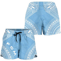 Federated States Of Micronesia Women's Shorts - Polynesian Chief Flag Version - Polynesian Pride