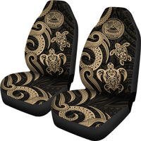American Samoa Car Seat Covers - Gold Tentacle Turtle - Polynesian Pride