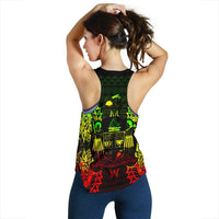 Fiji Polynesian Women Tank Top Map Reggae - Polynesian Pride